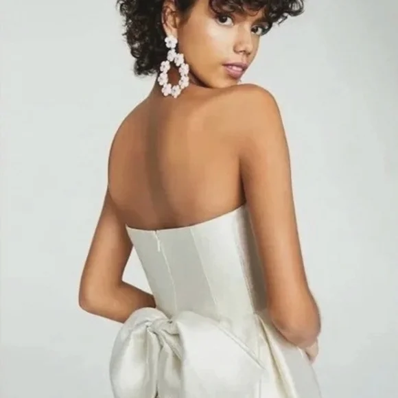 Betsey Johnson Prom Wedding Strapless Dress - Picture 4 of 6